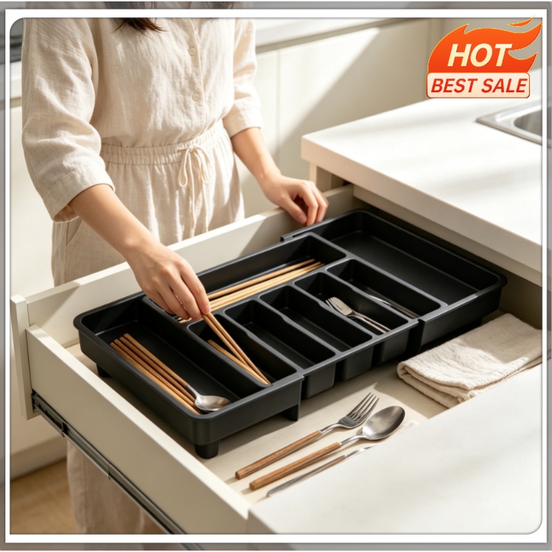 Kitchen Gadgets And Utensils - Organizzatore per posate regolabile da 1