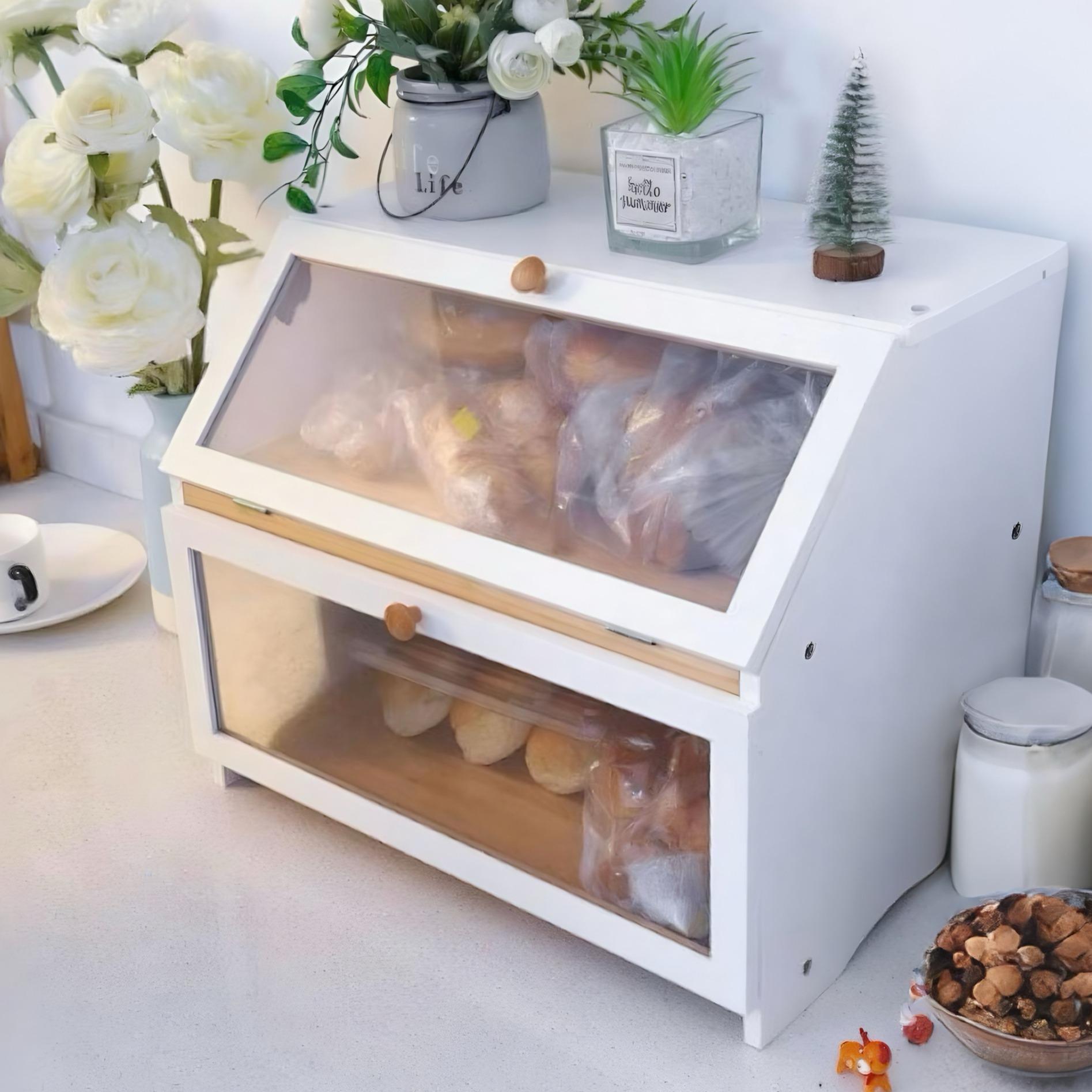 Kitchen Gadgets Organizer - HOMEKOKO Contenitore per Pane a Doppio