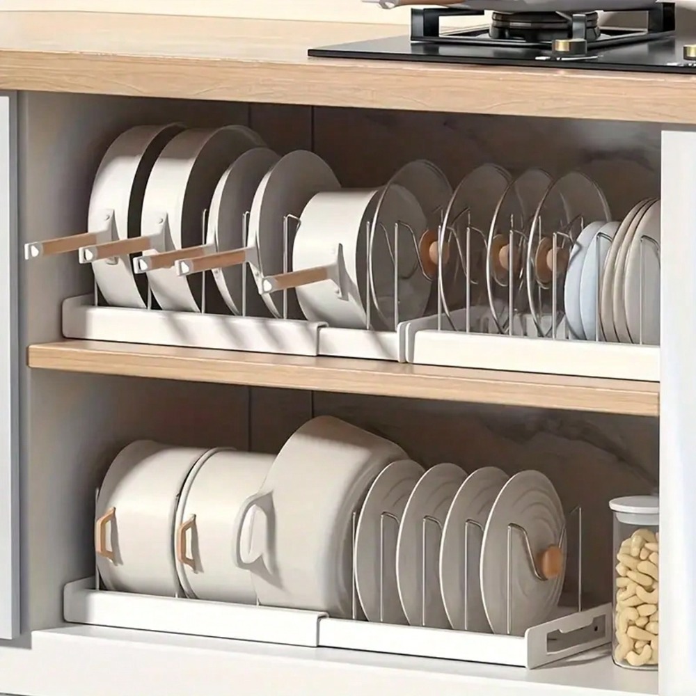 Kitchen Utensil Holder - 1pc Ultimate Kitchen Organizer Scaffale espandibile
