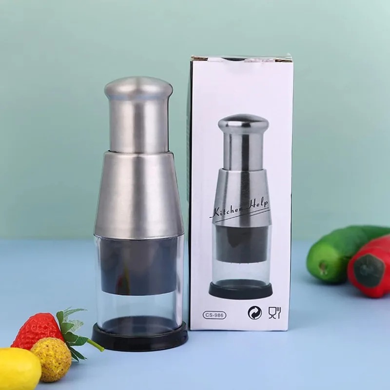 Manual Garlic Press - Tritatutto Manuale in Acciaio Inox per