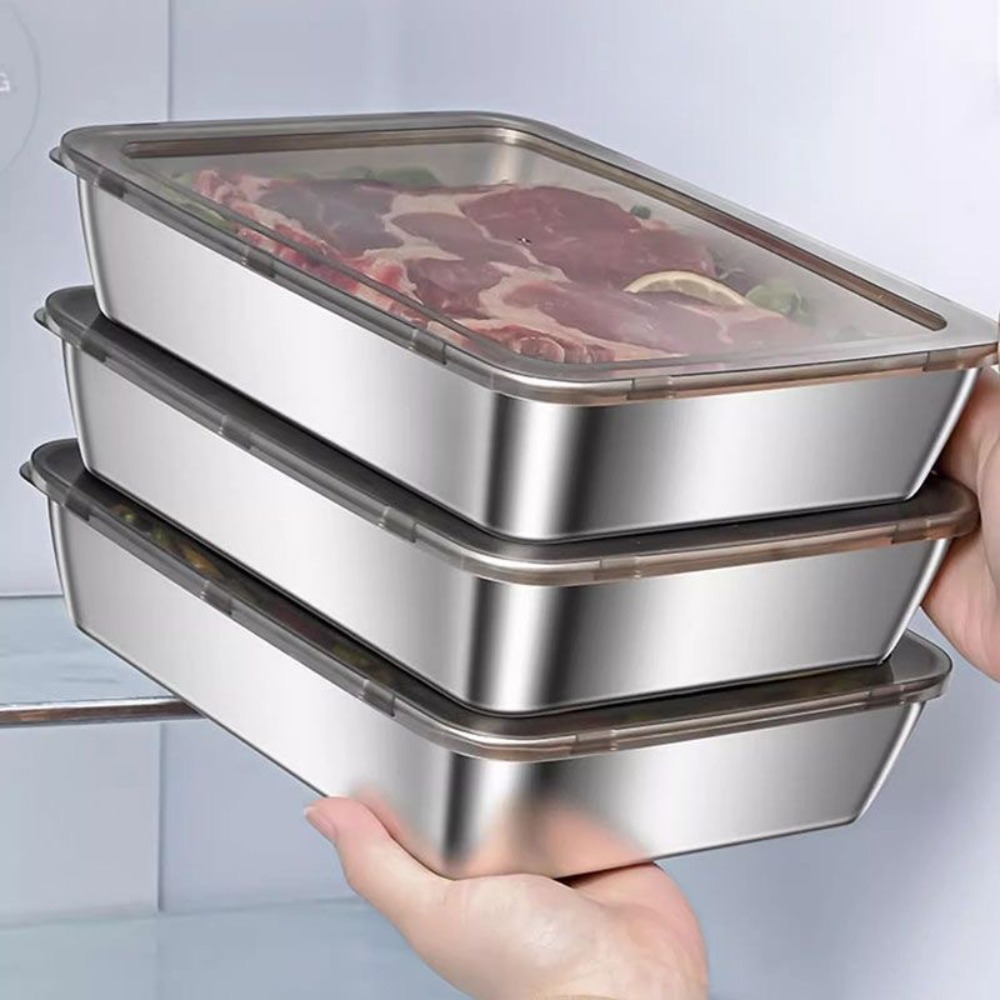Kitchen Gadgets Organizer - Vassoio da portata in acciaio inox