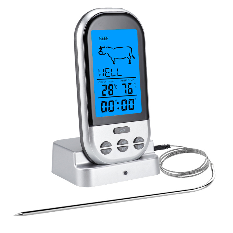 Kitchen Timer Digital - Termometro Wireless per Barbecue con Timer,
