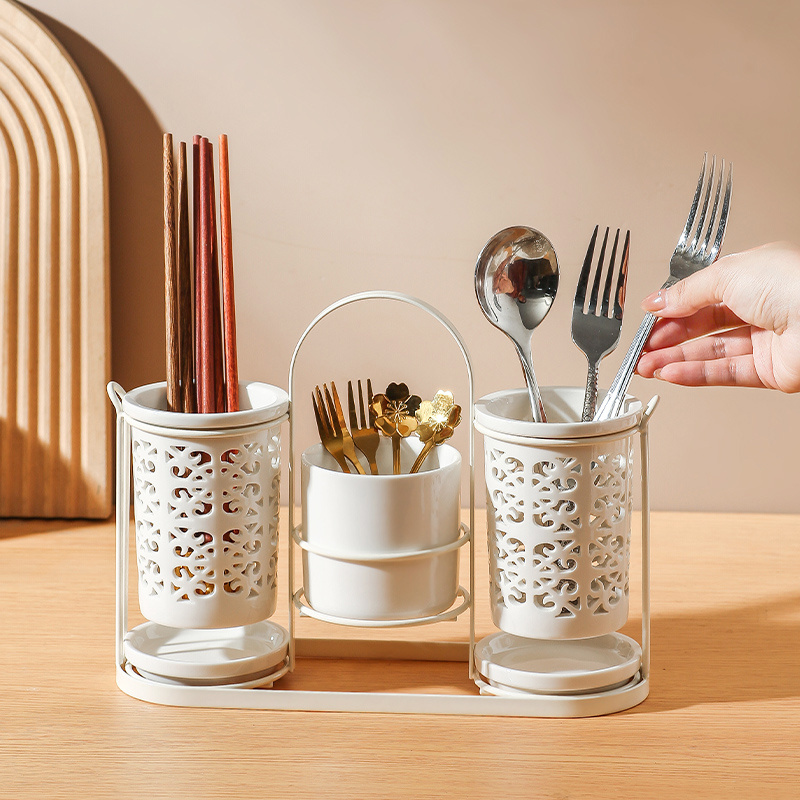 Kitchen Utensil Holder - Portautensili da Cucina in Ceramica Creativo