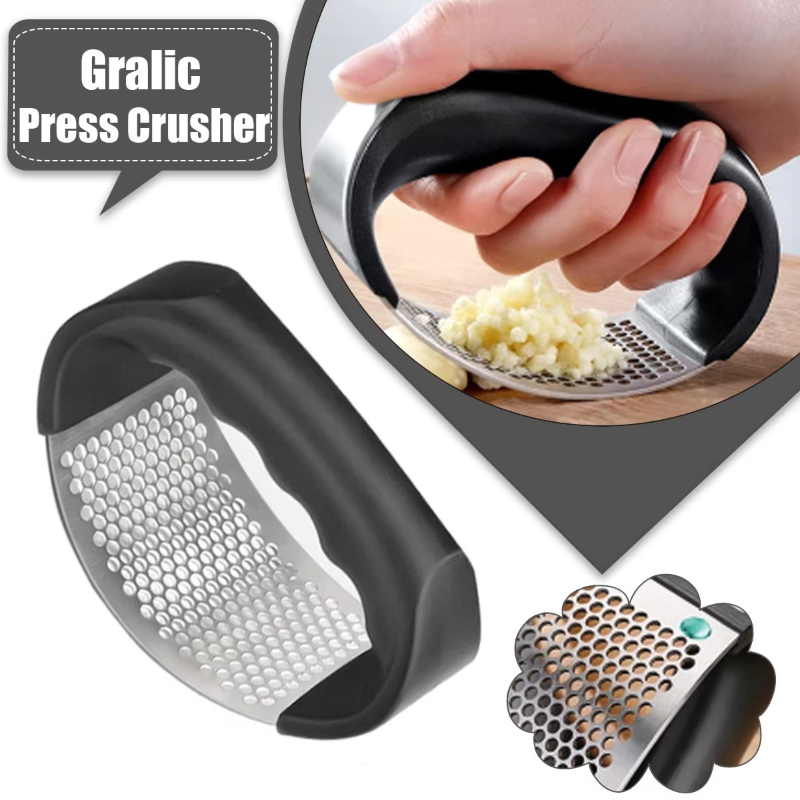 Manual Garlic Press - 1/6 pezzi Spremiagli in Acciaio Inox,