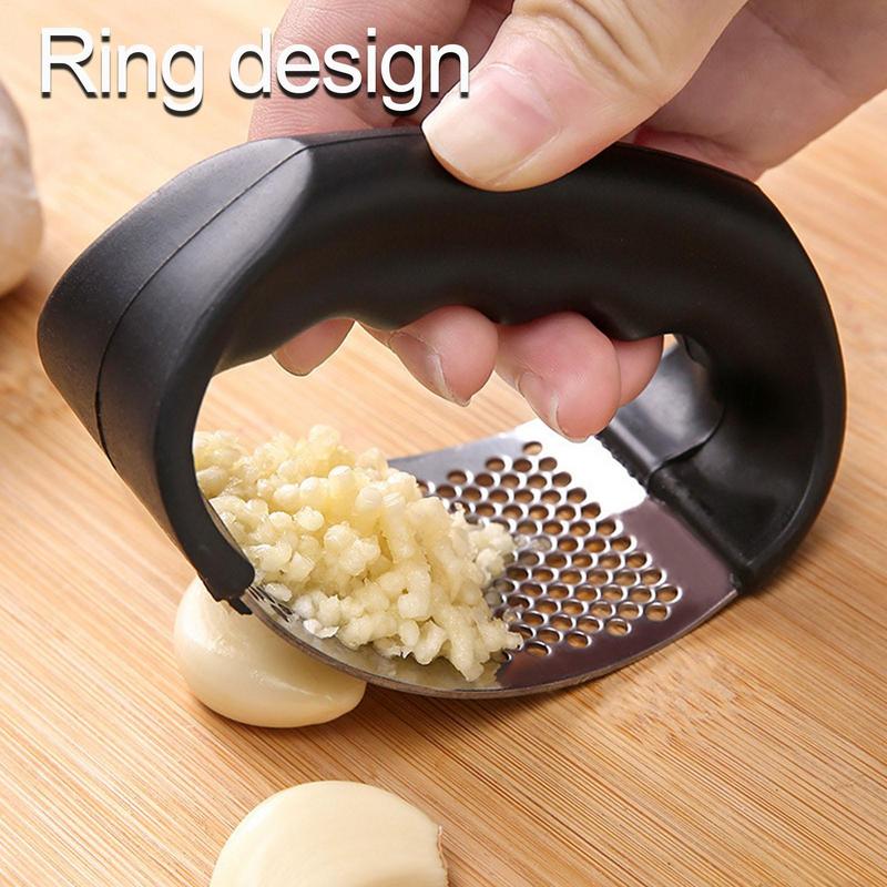 Manual Garlic Press - Tritatutto per Aglio in Acciaio Inox,
