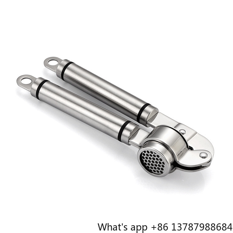 Manual Garlic Press - Spremiaglio in Acciaio Inox 304, Pressa
