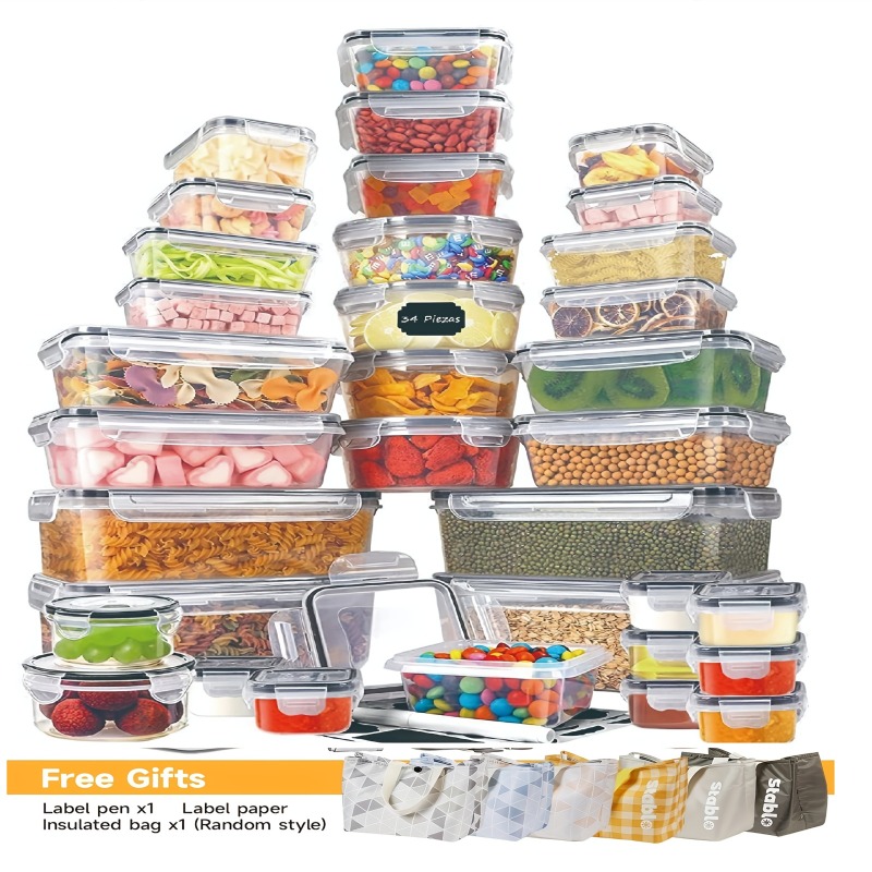 Kitchen Gadgets Organizer - Set di 48 Contenitori per Alimenti