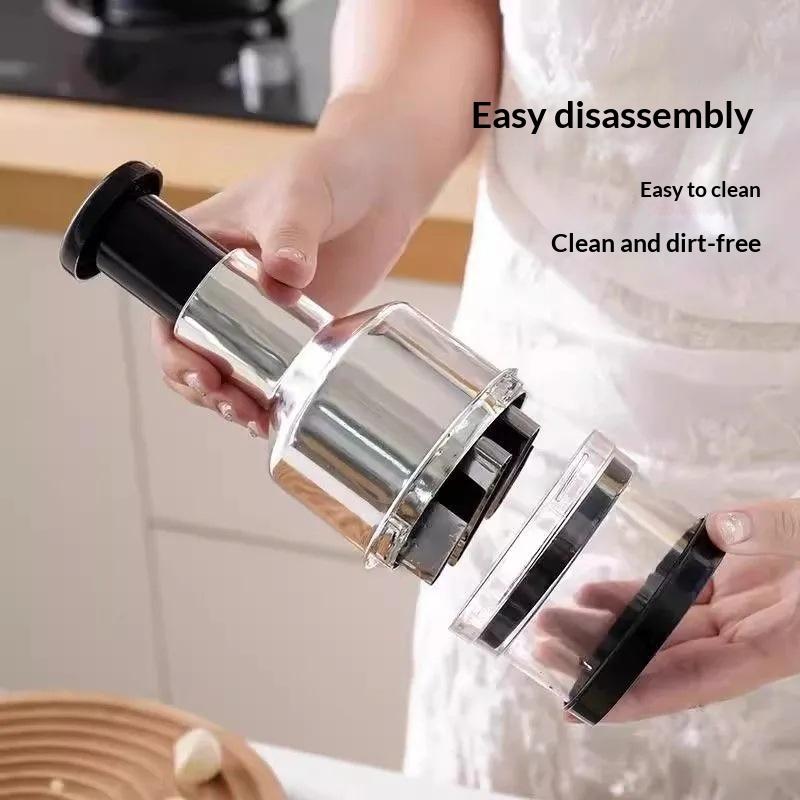 Manual Garlic Press - Spremiagli manuale in acciaio inox 304,