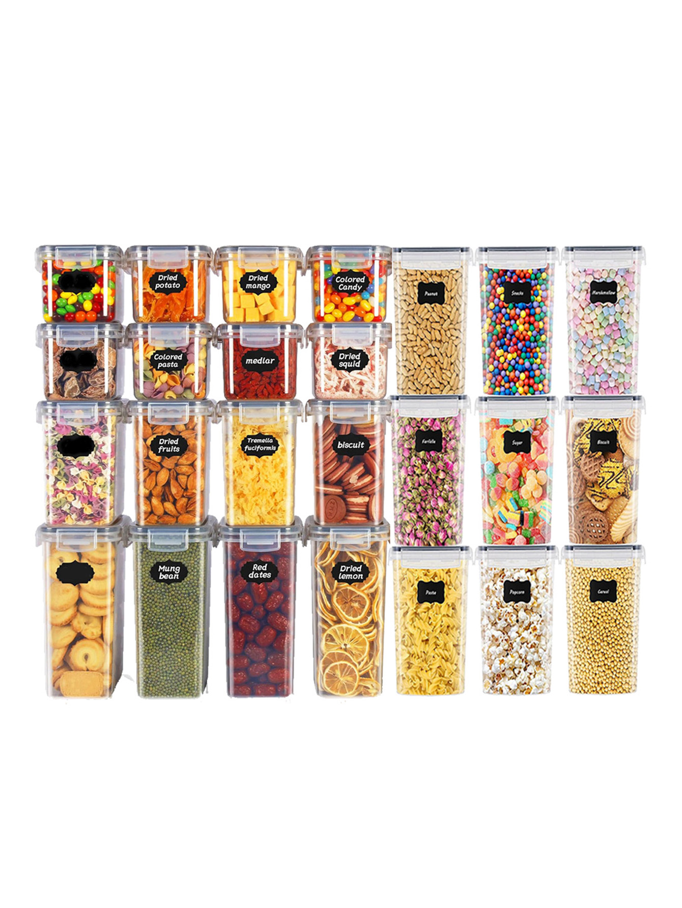 Kitchen Gadgets Organizer - Set di 48 Contenitori Sigillati per