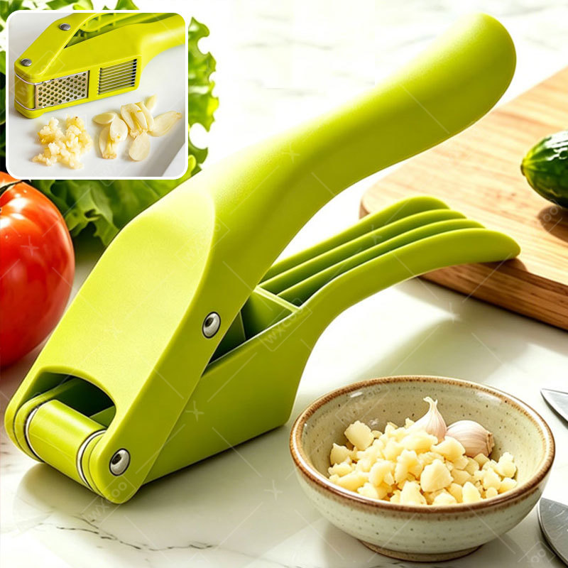 Manual Garlic Press - Spremiaglio 2 in 1 Pratico, Affettatore