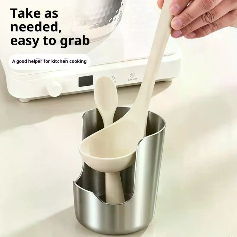 Portacucchiai in Acciaio Inox, - Kitchen Utensil Holder recensione e prezzo